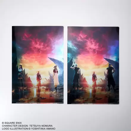 Final Fantasy VII Rebirth Zestaw 2 Przezroczystych Teczek Clearfile zdjęcie produktu