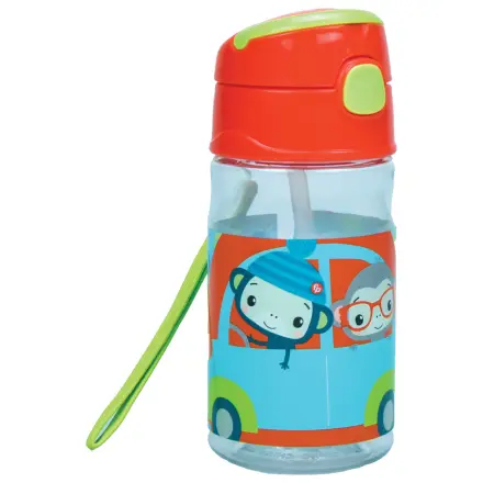 Fisher-Price Animals Car plastikowa butelka ze słomką z haczykiem 350 ml zdjęcie produktu