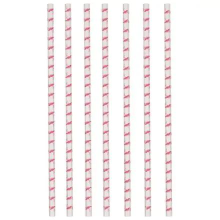 Flamingo słomki papierowe, zestaw 12 sztuk zdjęcie produktu