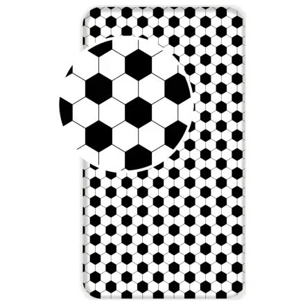 Prześcieradło z Gumką Piłki Nożne 90x200 cm zdjęcie produktu