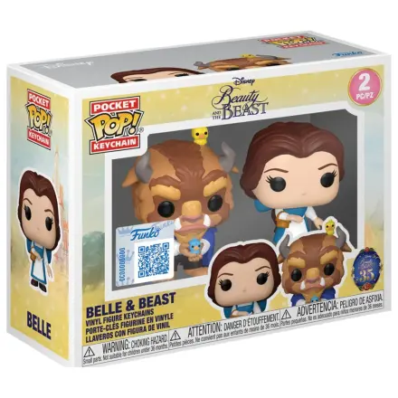 Funko POP figurka 2 breloki Disney Beauty And The Beast Belle & Beast zdjęcie produktu
