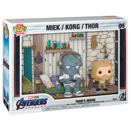 Zestaw 2 figurek winylowych Avengers Endgame POP Moments Deluxe Thor's House 9 cm zdjęcie produktu