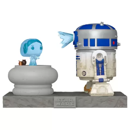 Funko POP figure Deluxe Star Wars R2-D2 i Księżniczka Leia Hologram termékfotója