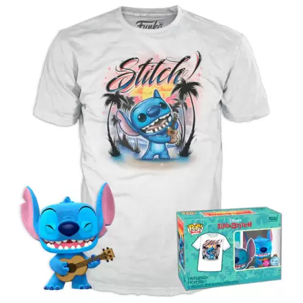 Funko POP figure & tee box Disney Stitch Ukelele Ekskluzywny termékfotója