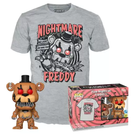 Zestaw figurek POP & Tee Five Nights at Freddy's Nightmare Freddy Exclusive termékfotója