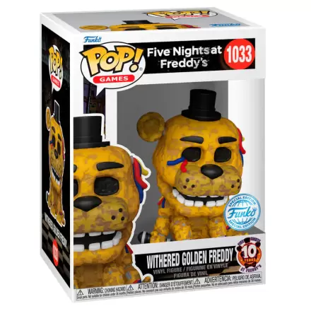 Figurka Funko POP Five Nights at Freddy's Withered Golden Freddy Exclusive termékfotója