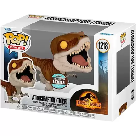 Figurka POP Jurassic World 3 Atrociraptor Tiger Exclusive termékfotója