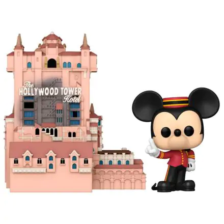 Walt Disney Word 50th Anniversary POP! Town Figurka Vinyl Hollywood Tower Hotel and Mickey Mouse 9 cm termékfotója