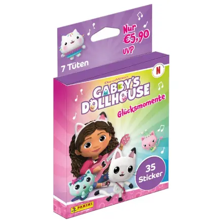 Gabby's Dollhouse moments of happiness Kolekcja Naklejek Ekologiczny Blister *Niemiecka Wersja* zdjęcie produktu