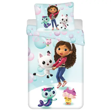 Gabby's Dollhouse Bubbles Poszewka na kołdrę z mikrofibry 140x200cm, 70x90cm zdjęcie produktu