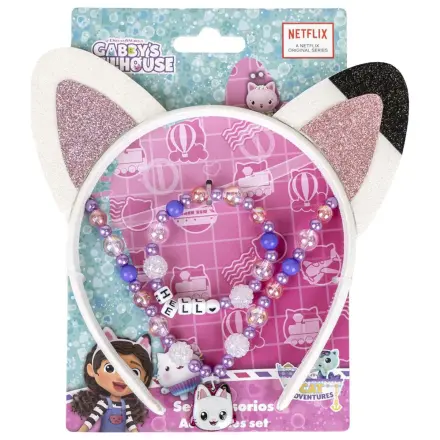Gabi's Dollhouse Koty uszy biżuteria i zestaw z opaską na głowę zdjęcie produktu