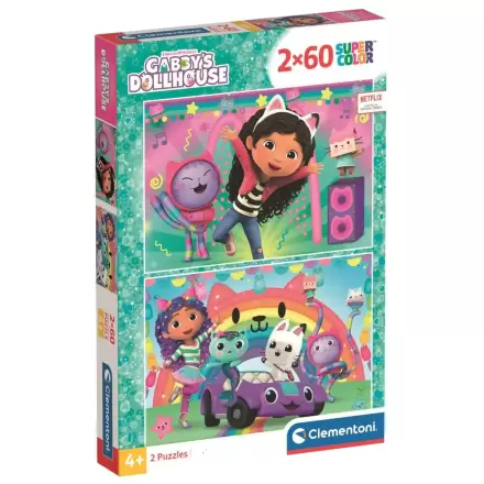 Gabbys Dollhouse puzzle 2x60 elementów zdjęcie produktu