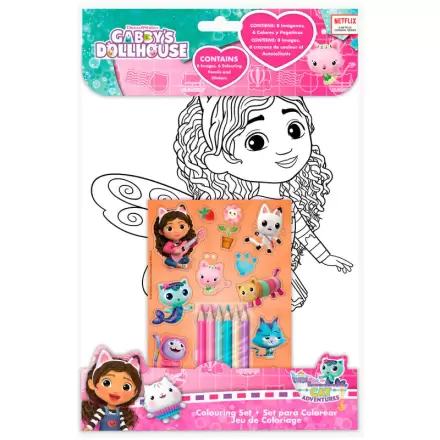 Gabbys Dollhouse zestaw do kolorowania + naklejki zdjęcie produktu