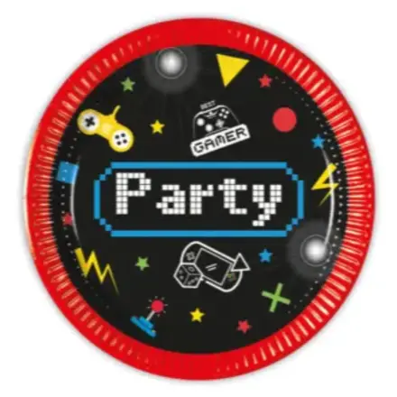 Talerzyki papierowe Gaming Party 8 szt. 20 cm FSC zdjęcie produktu