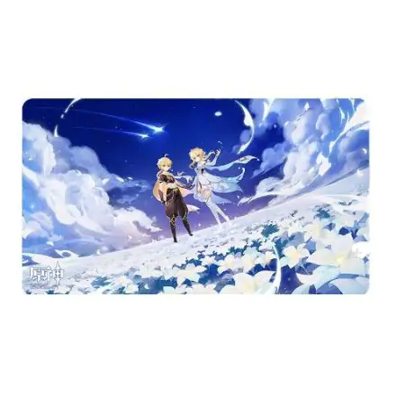 Genshin Impact Podkładka pod mysz Twin Stars on Floral Sea Traveler - Aether & Lumine 70 x 40 cm zdjęcie produktu