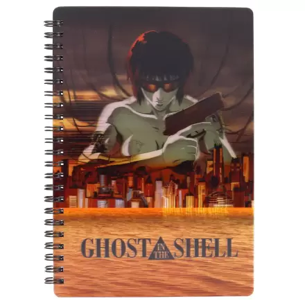 Notatnik Ghost in the Shell z miastem z efektem 3D termékfotója