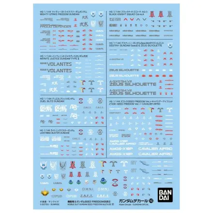Gundam Decal 142 Gundam Seed Freedom Wielofunkcyjna 2 Zestaw Modeli zdjęcie produktu
