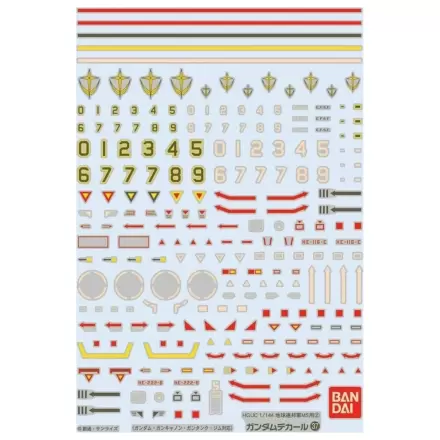 Kalkomanie wodne Gundam Decal 37 HGUC Earth Federation MS 2 akcesoria do zestawu modelowego zdjęcie produktu