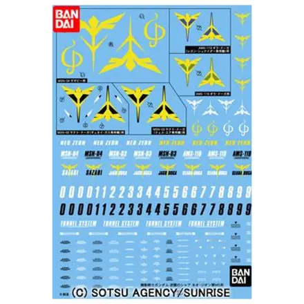 Gundam Gundam Decal 072 Char's Counterattack Zeon zdjęcie produktu