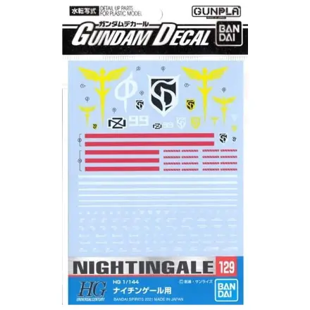 Gundam Gundam Decal 129 HG 1/144 Nightingale Zestaw Modelowy zdjęcie produktu