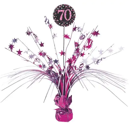 Happy Birthday Różowy 70 Centralna dekoracja 18 cali zdjęcie produktu