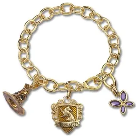 Bransoletka z zawieszkami Harry Potter Charm Bracelet Lumos Hufflepuff zdjęcie produktu