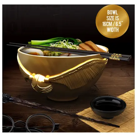 Harry Potter Golden Snitch miska na ramen z pałeczkami zdjęcie produktu
