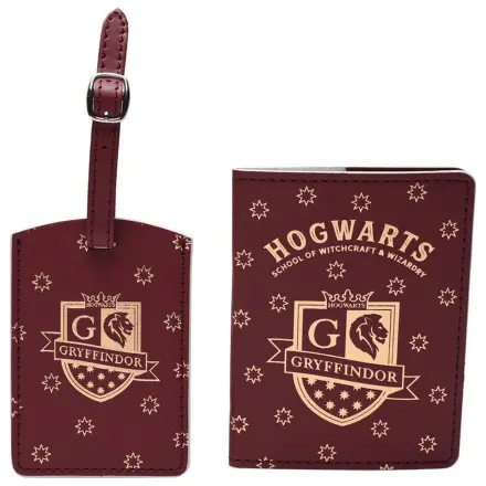 Harry Potter Gryffindor etui na paszport i zawieszka do bagażu zdjęcie produktu