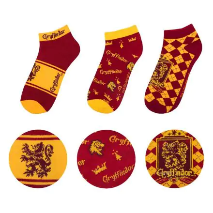 Harry Potter Skarpetki do kostki 3-Pack Gryffindor termékfotója