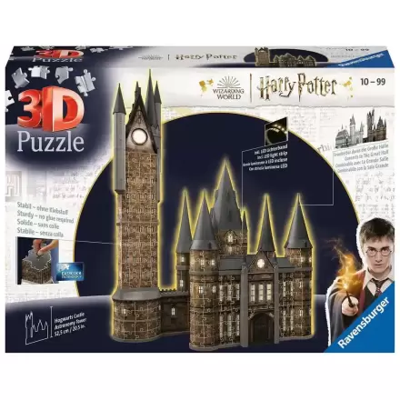 Harry Potter 3D Puzzle Zamek Hogwart: Wieża Astronomiczna - Night Edition (540 Elementów) zdjęcie produktu