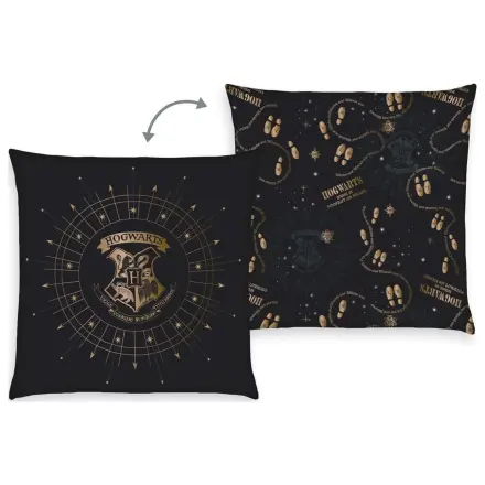 Harry Potter poduszka z herbem Hogwartu i Mapą Huncwotów 40 x 40 cm zdjęcie produktu