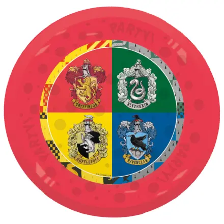 Harry Potter Hogwarts Houses mikropremium płaski talerz plastikowy, 4-częściowy zestaw, 21 cm zdjęcie produktu