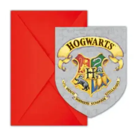 Harry Potter Hogwarts Houses Party Invitation 6 sztuk FSC zdjęcie produktu