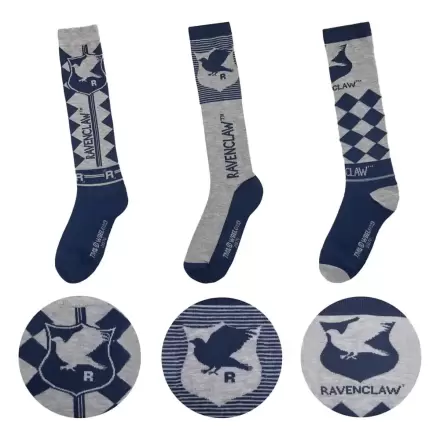 Harry Potter Podkolanówki 3-Pak Ravenclaw zdjęcie produktu