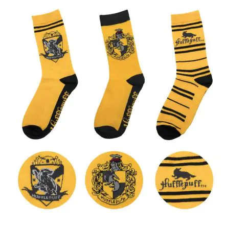 Harry Potter Skarpety 3-Pack Hufflepuff termékfotója