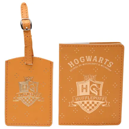 Harry Potter Hufflepuff etui na paszport i zawieszka bagażowa zdjęcie produktu