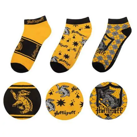 Harry Potter Skarpetki Kostki 3-Pack Hufflepuff termékfotója