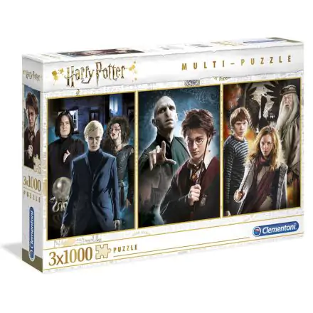 Harry Potter Multi Jigsaw Puzzle Characters (3 x 1000 elementów) termékfotója