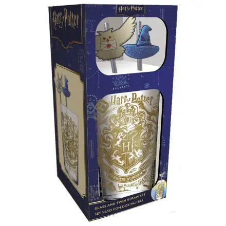 Harry Potter szklany kubek ze słomkami Magic & Mayhem 485 ml zdjęcie produktu
