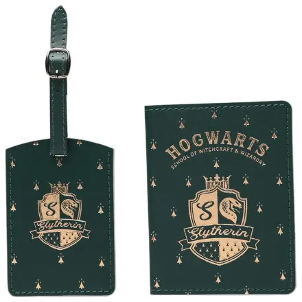 Harry Potter Slytherin etui na paszport i zawieszka bagażowa zdjęcie produktu