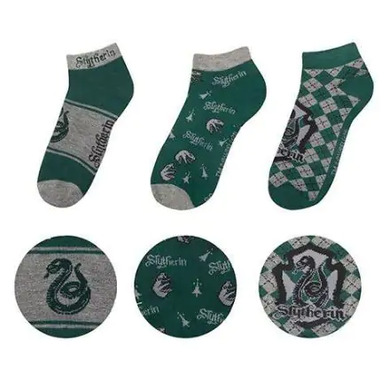 Harry Potter Skarpetki do kostki 3-Pack Slytherin termékfotója