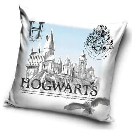 Harry Potter Biała poszewka na poduszkę Hogwarts zdjęcie produktu