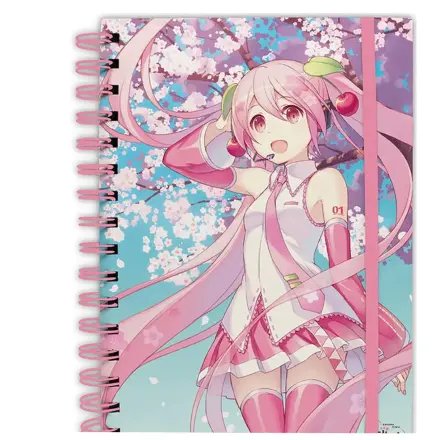 Hatsune Miku Notatnik Kwitnąca Wiśnia A5 Spiralny zdjęcie produktu