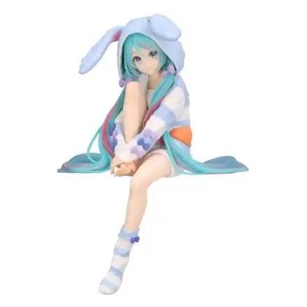 Hatsune Miku Noodle Stopper Statuetka PVC Hatsune Miku Rabbit Ear Hood Pajama Blue Color Ver. 14 cm termékfotója