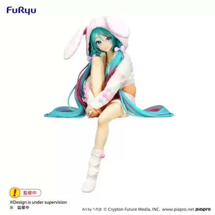 Hatsune Miku Noodle Stopper Statuetka PVC Rabbit Ear Hood Pajama 14 cm termékfotója