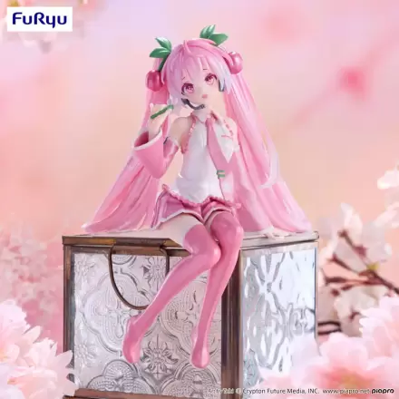 Hatsune Miku Noodle Stopper Statuetka PVC Sakura Miku 2024 Pearl Color Ver. 15 cm termékfotója