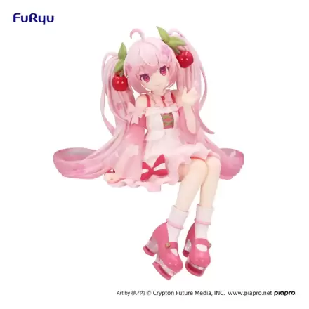 Hatsune Miku Noodle Stopper Statua PVC Sakura Miku 2025 14 cm termékfotója