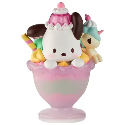 Hello Kitty & Friends Window Box Figurka Fast Food Pochacco Różowy Jednorożec Sundae 9 cm zdjęcie produktu