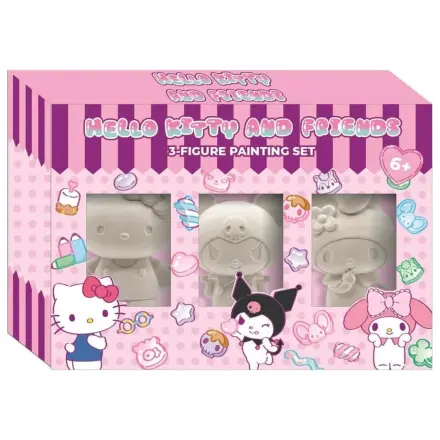 Hello Kitty and Friends 3 figurki do kolorowania zestaw w blisterze zdjęcie produktu