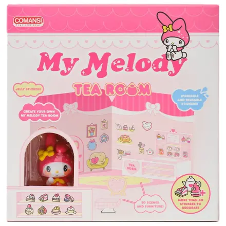 Hello Kitty and Friends Mini figurka Naklejkowy Domek My Melody Tea Room zdjęcie produktu